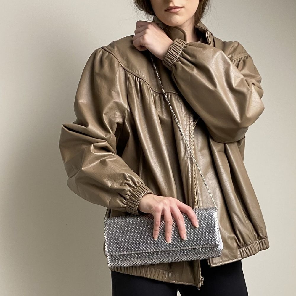 INC Chainmail Clutch/Shoulder Bag